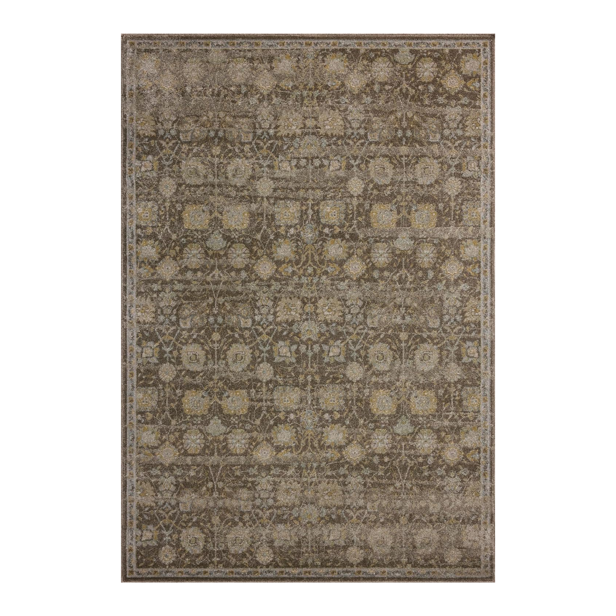 a floral vintage-inspired rug