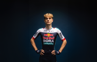 Fisher-Black in his new Red Bull-Bora-Hansgrohe kit