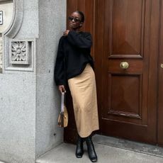 Liv Madeline wearing an Arket jumper