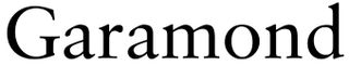 Garamond typeface