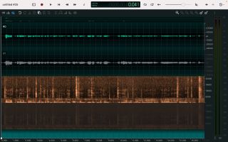 Ocenaudio free audio editor in use