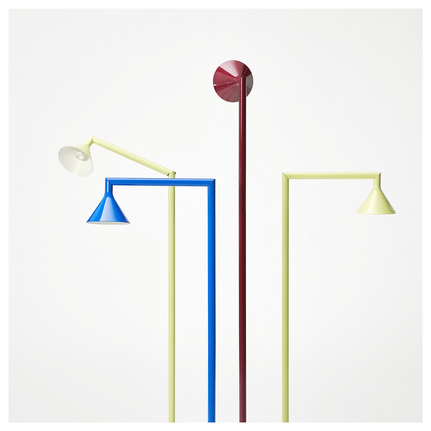 Ikea Ps 2026 Floor Uplighter - Dark Red 182 Cm