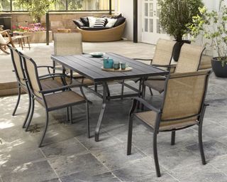 outdoor furniture at Lowe's dining set for 6