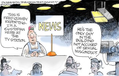 Political cartoon U.S. Matt Lauer sexual harassment news