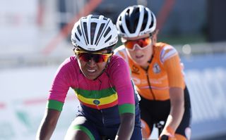 Picture by Simon WilkinsonSWpixcom 26092020 Cycling UCI 2020 Road World Championships IMOLA EMILIAROMAGNA ITALY Women Elite Road Race Eyeru Tesfoam Gebru of Ethiopia