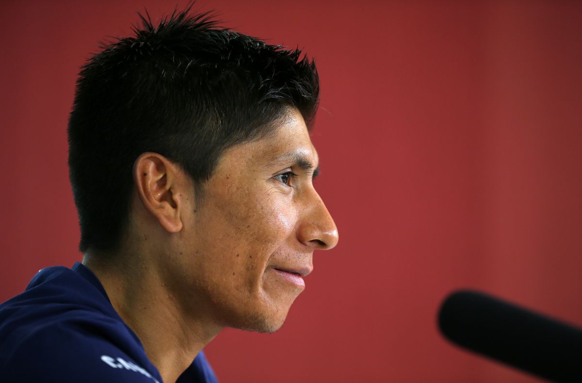 A smile from Nairo Quintana