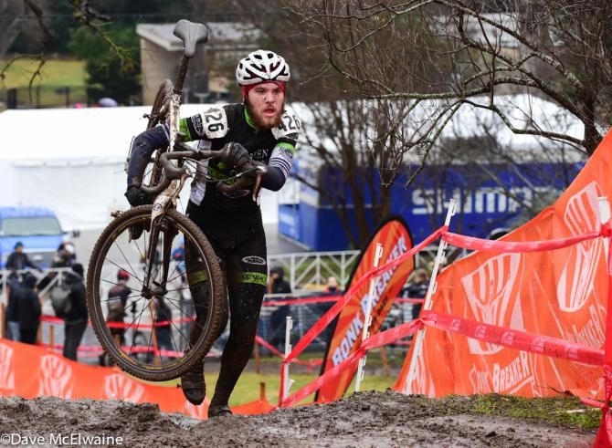 Collegiate racing at the USA Cycling Cyclo-cross National Championships in Austin.