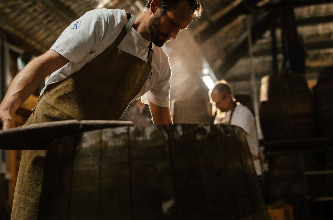 Tasmanian coopers Lark Distillery