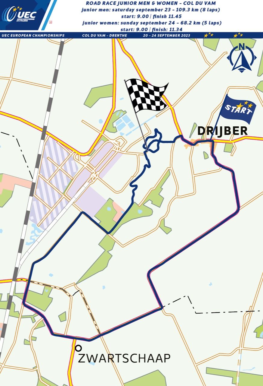 UEC Road European Championships 2023 Maps