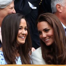 Pippa Middleton and Princess Kate attend Wimbledon