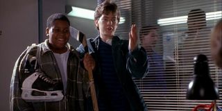 Joshua Jackson and Kenan Thompson in Mighty Duck