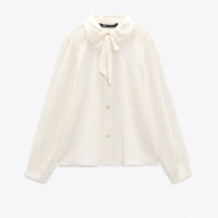 Button Blouse With Bow, $36.90 (£29.99) | Zara