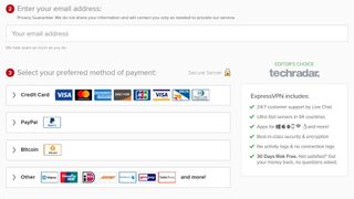 Select payment method