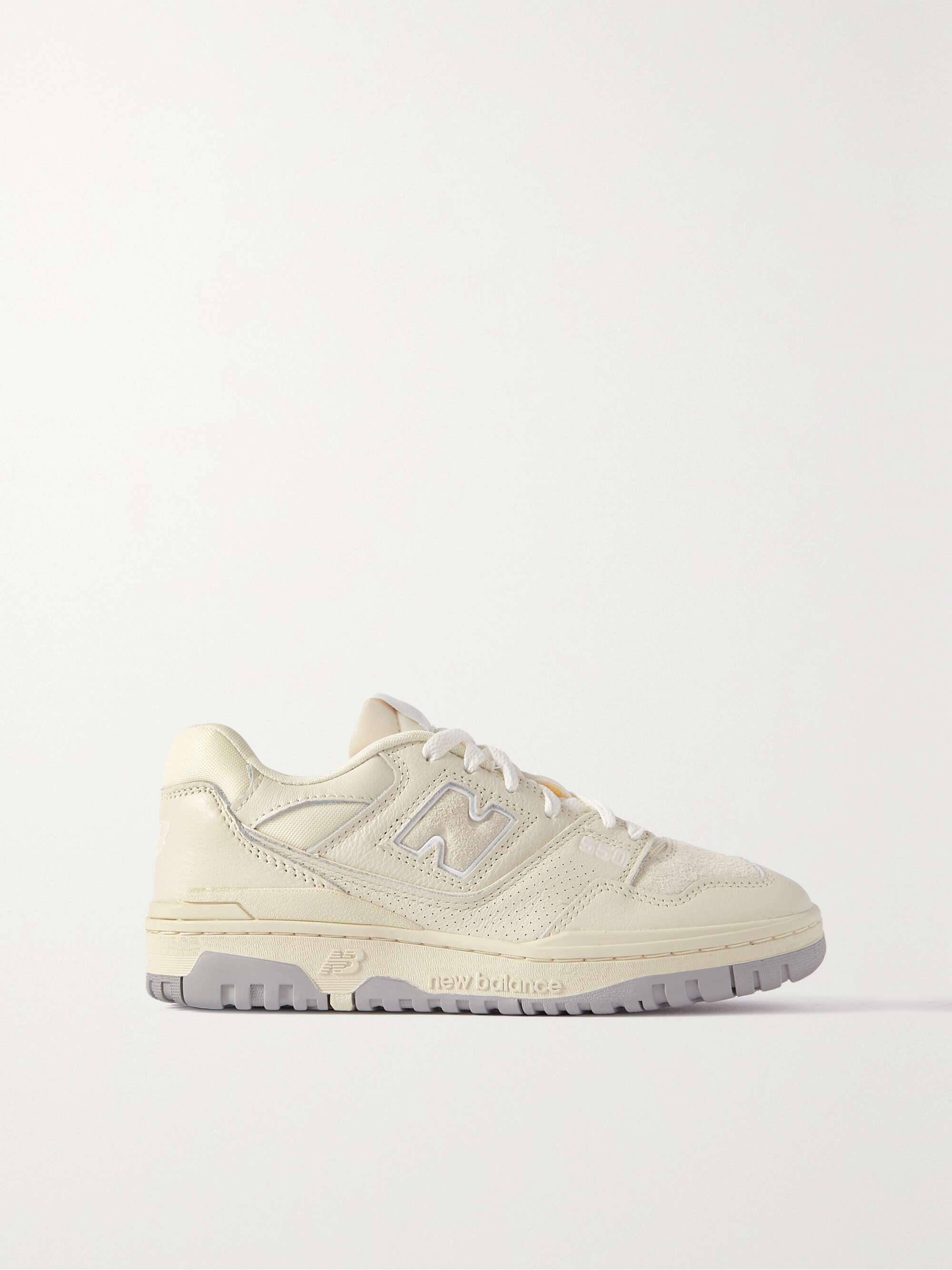 550 Suede and Mesh-Trimmed Leather Sneakers