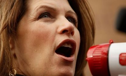 Michelle Bachmann battles for the role of Republican Conference chairman, a job that is seen as a steppingstone to higher leadership positions.