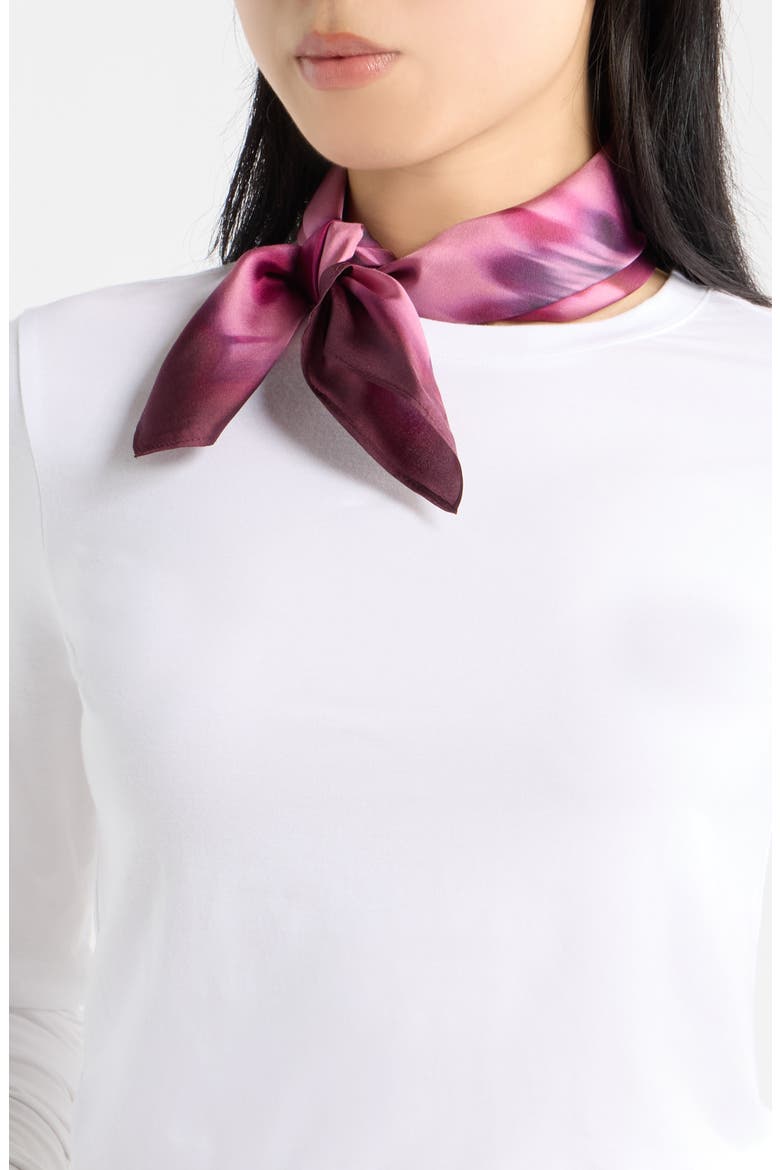 Print Silk Square Scarf