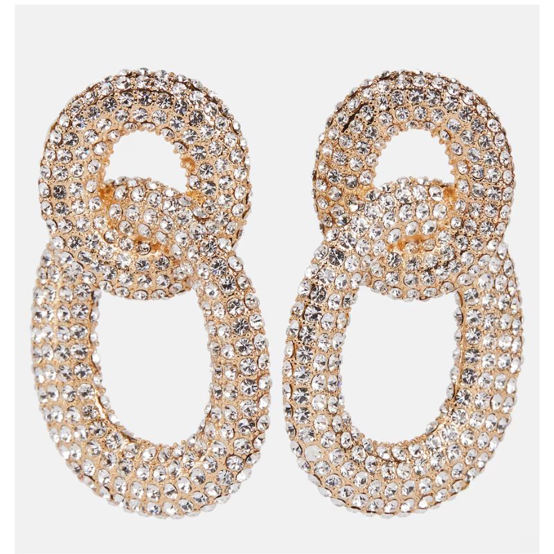 Self-Portrait , Crystal-embellished earrings