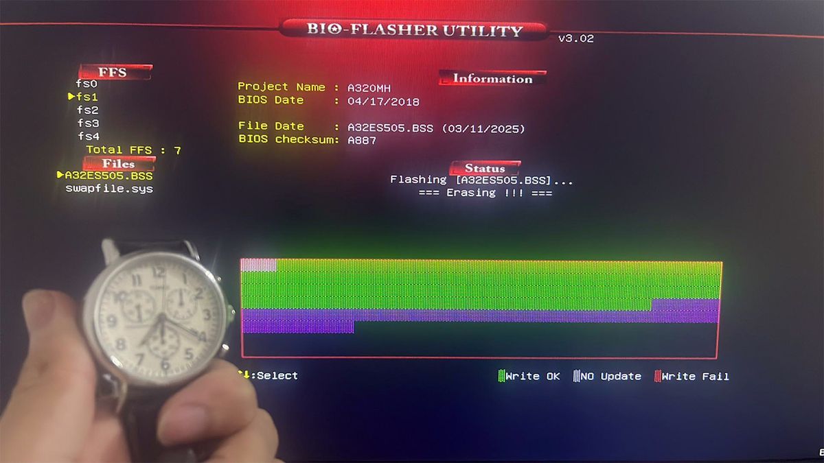 24-hour BIOS update? User's attempt to flash motherboard becomes a marathon