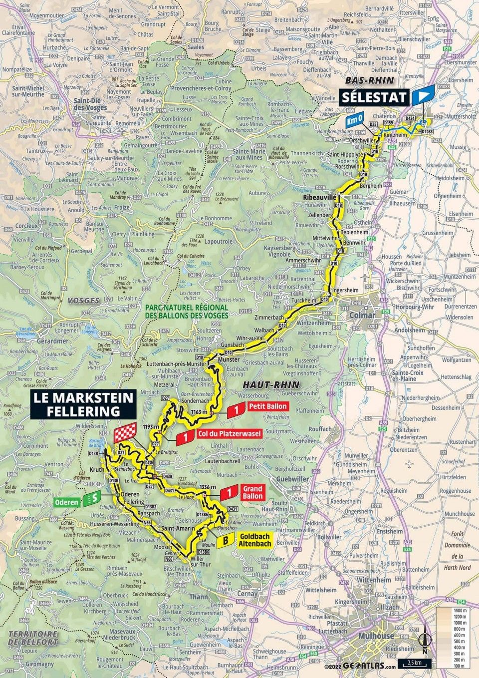 2022 Tour de France Femmes route maps and profiles