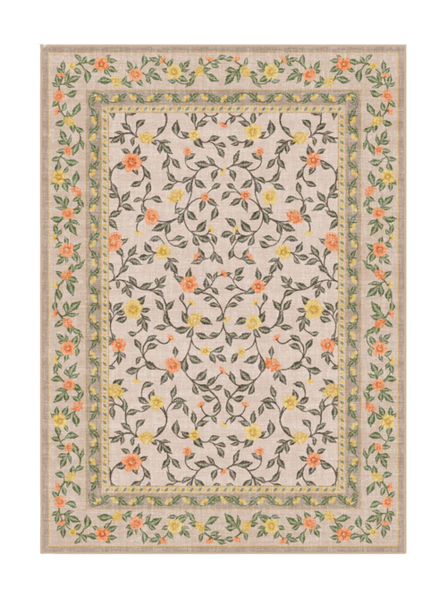 Della Yellow & Orange Outdoor Rug, 5' x 7'