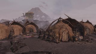 A "cluster of yurts made from leather and the spindly legs of silt striders", created by Meliorn.