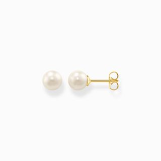 Ear Studs Pearl Gold