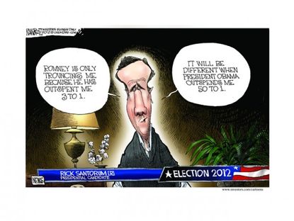 Santorum's cash problem