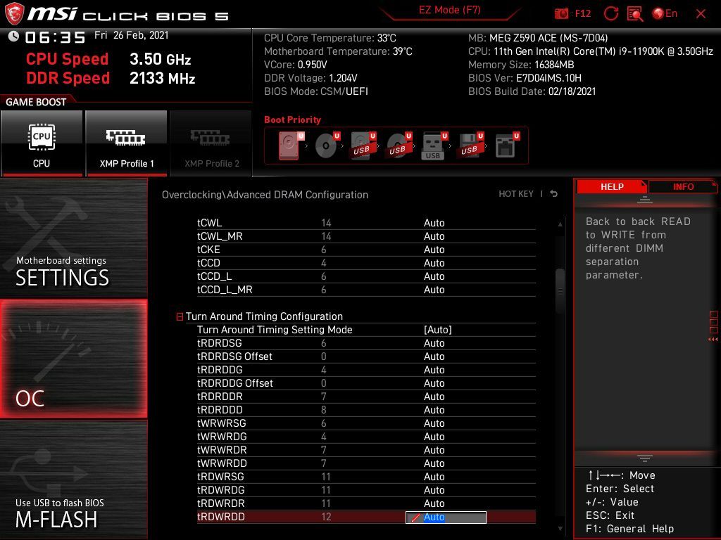 MSI MEG Z590 Ace