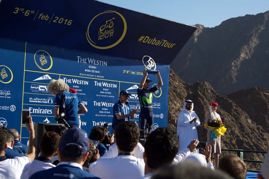 Juan Jose Lobato ont he podium