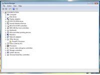 Device Manager, pre-drivers. The device is recognized as a PowerPC processor