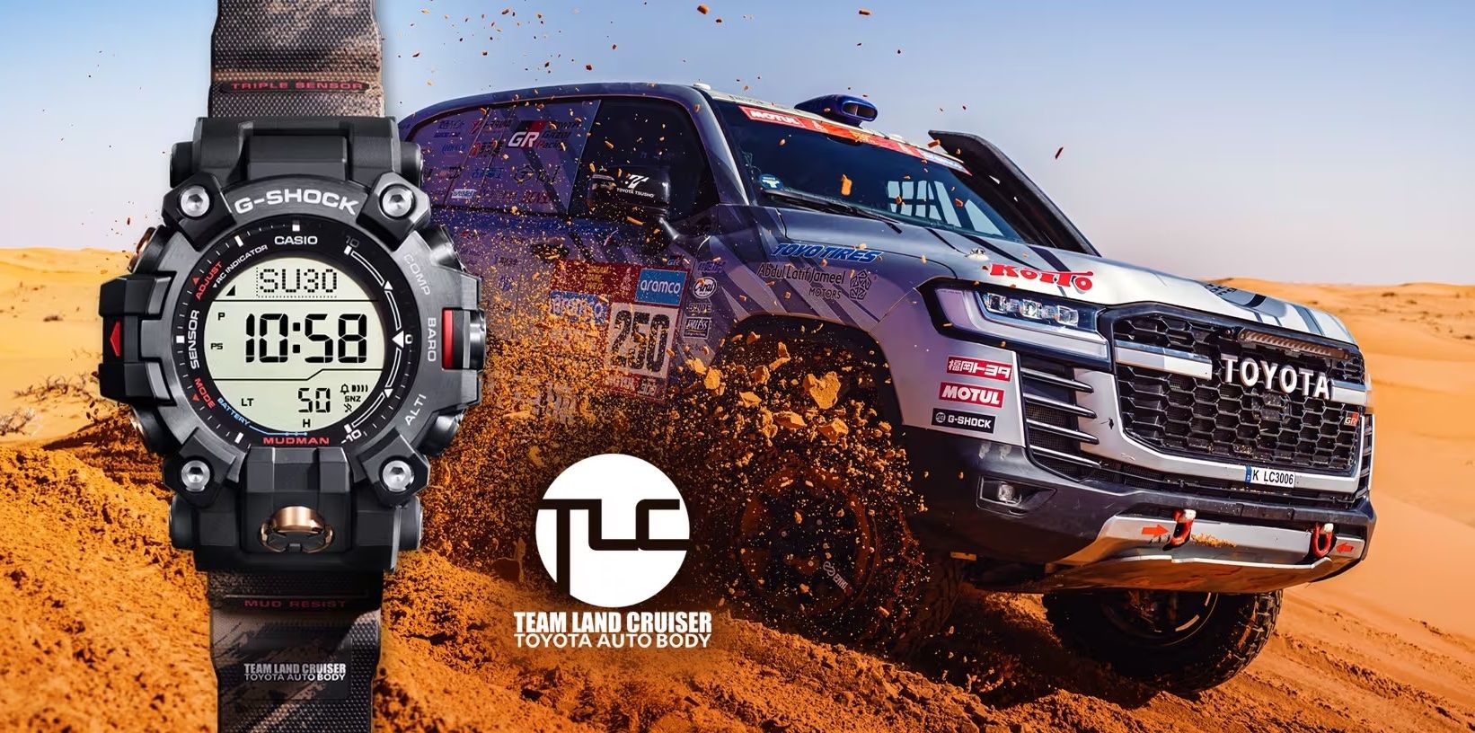 G-SHOCK デジタル腕時計 LAND CRUISER G-Shock Toyota Land Cruiser Collaboration - Mudman GW9500