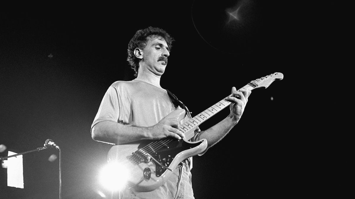 Frank Zappa performs live in Rotterdam, the Netherlands in 1988