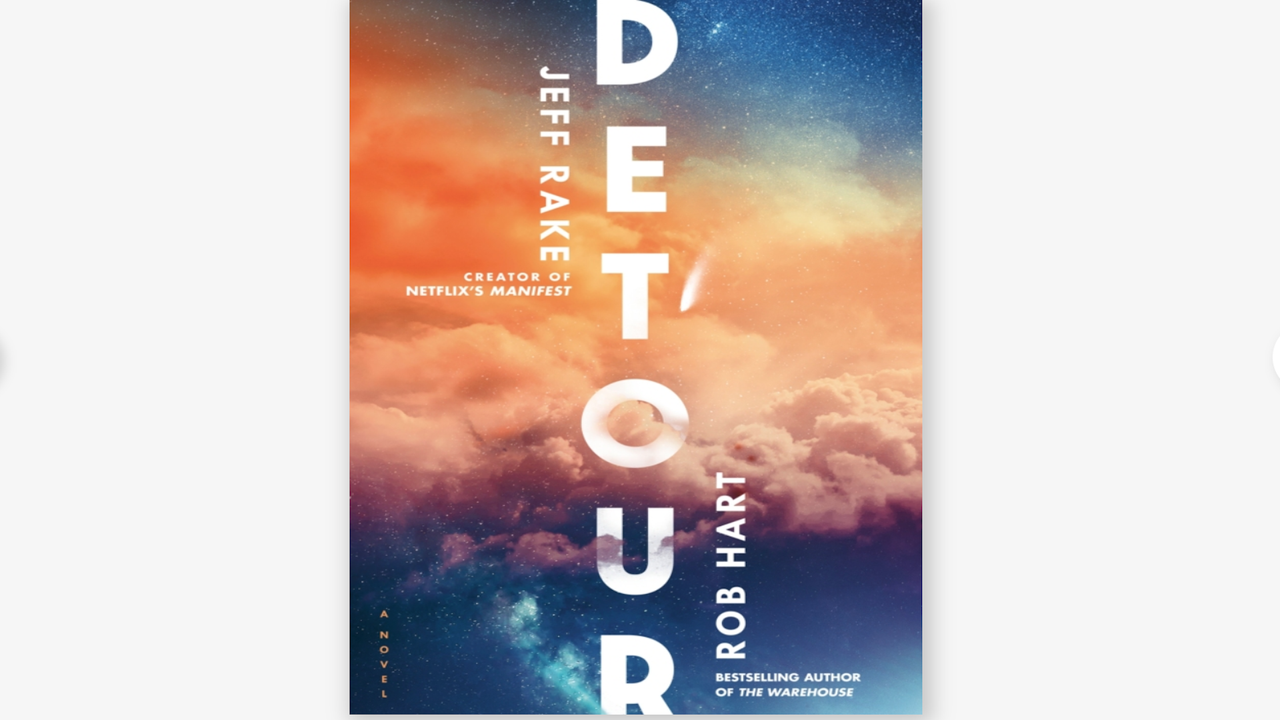 a blue and orange cover of a sci-fi novel