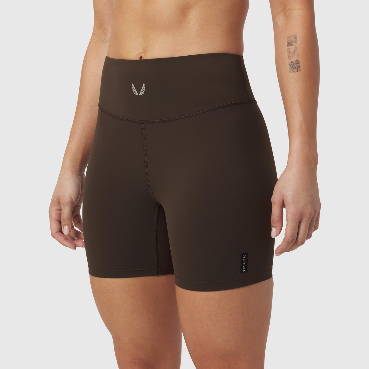 W064. Lycra&amp;reg; Adaptiv Biker Short - Dark Earth