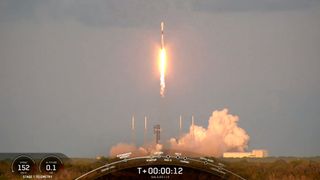 A SpaceX Falcon 9 rocket launches the Galileo L13 mission on Sept. 17, 2024.