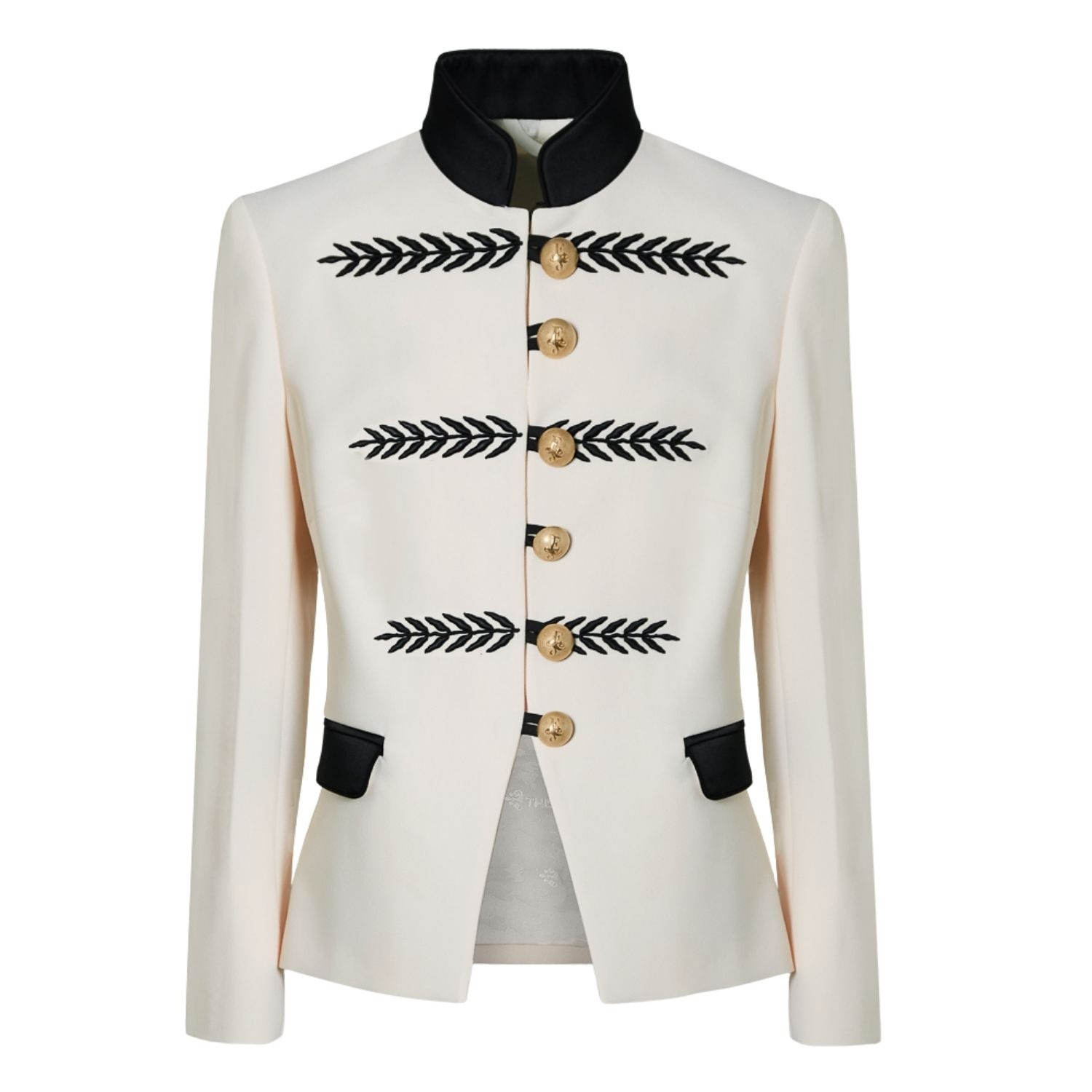 wolf and badger, Ivory Military Blazer