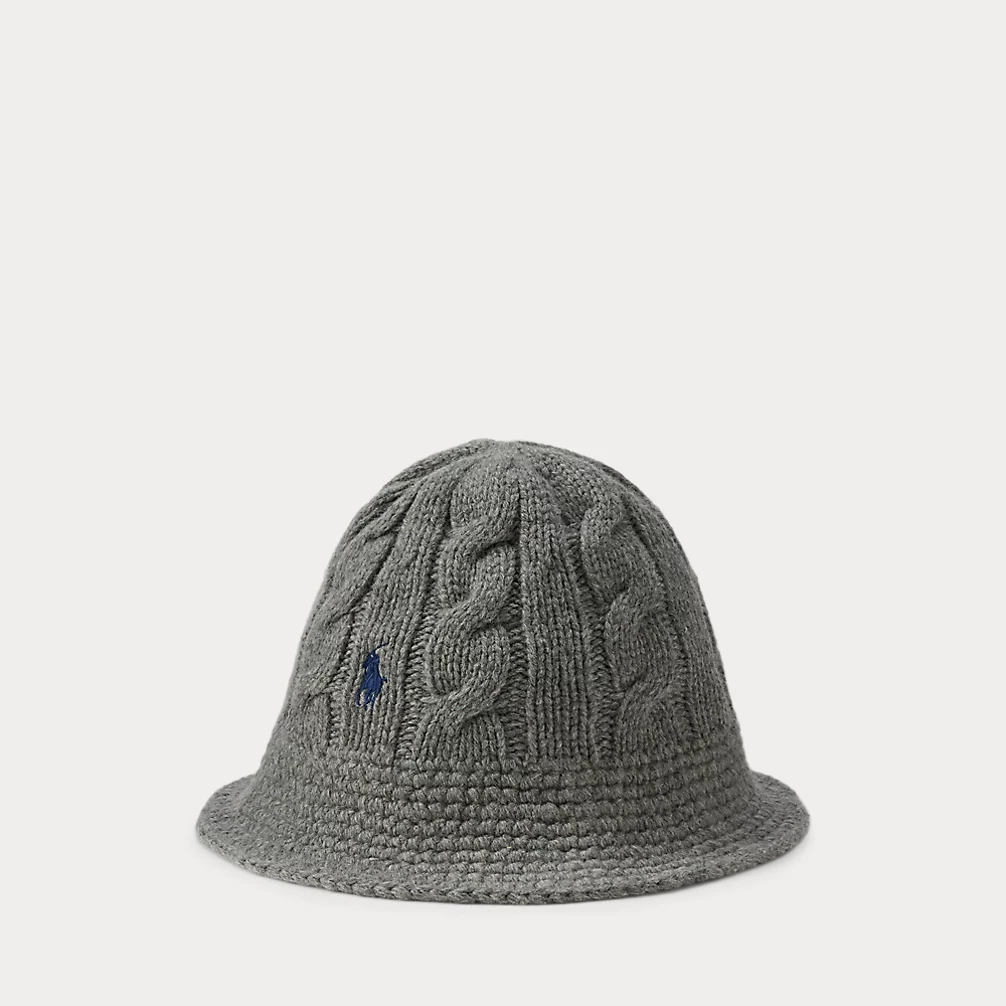 Cable Knit Wool Blend Bucket Hat