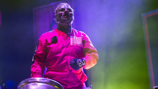  Shawn Crahan of Slipknot performs at The O2 Arena on December 20, 2024 in London, England. 