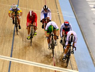 Kristina Vogel (Germany) tops Anna Meares and Rebecca James for Keirin gold
