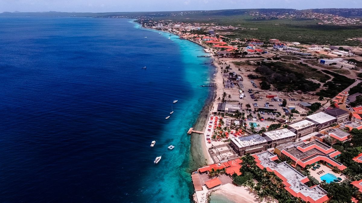 The island of Bonaire is a popular diving destination.