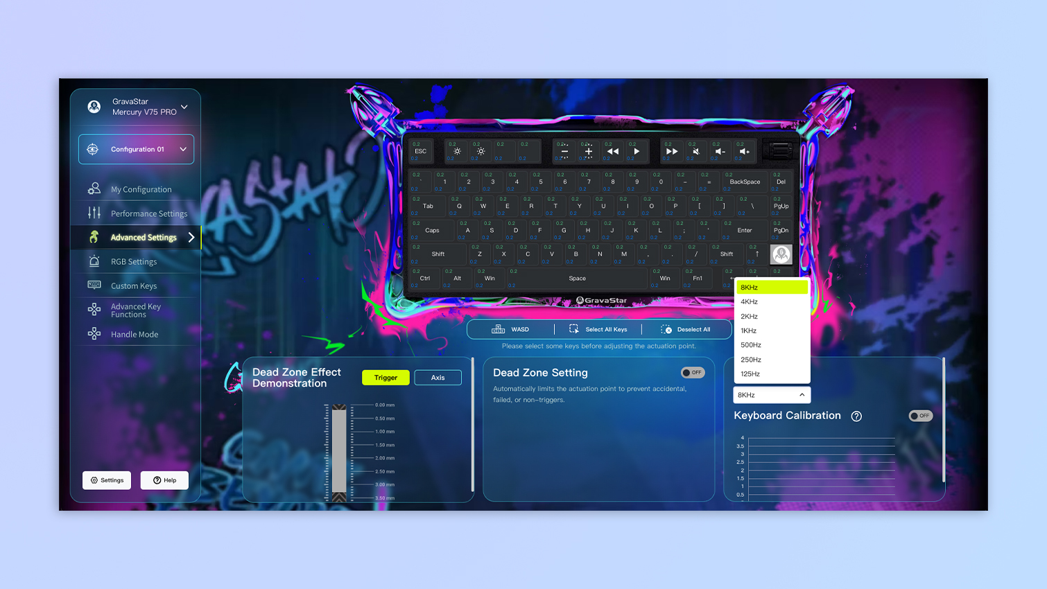 GravaStar Hub web-based software screenshots