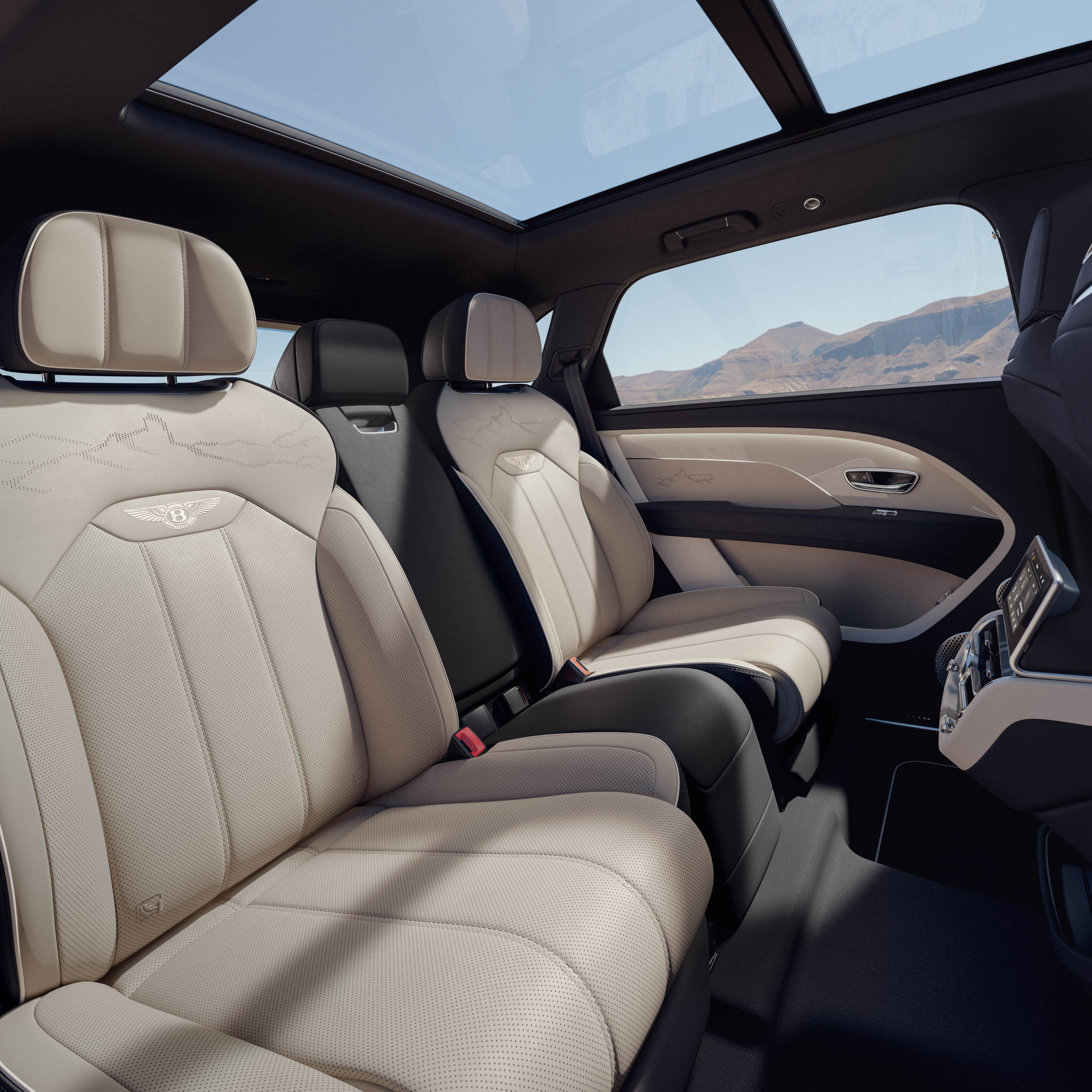 The motif is also carried through onto the seats