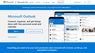 Website screenshot for Outlook