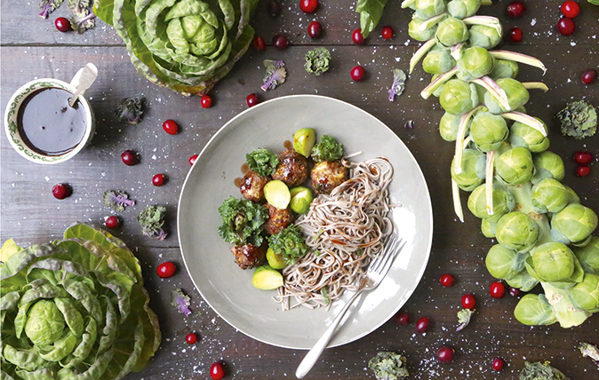 Turkey and sprout meatballs