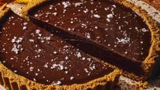 salted caramel and chocolate tart