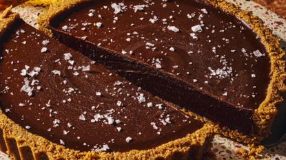salted caramel and chocolate tart