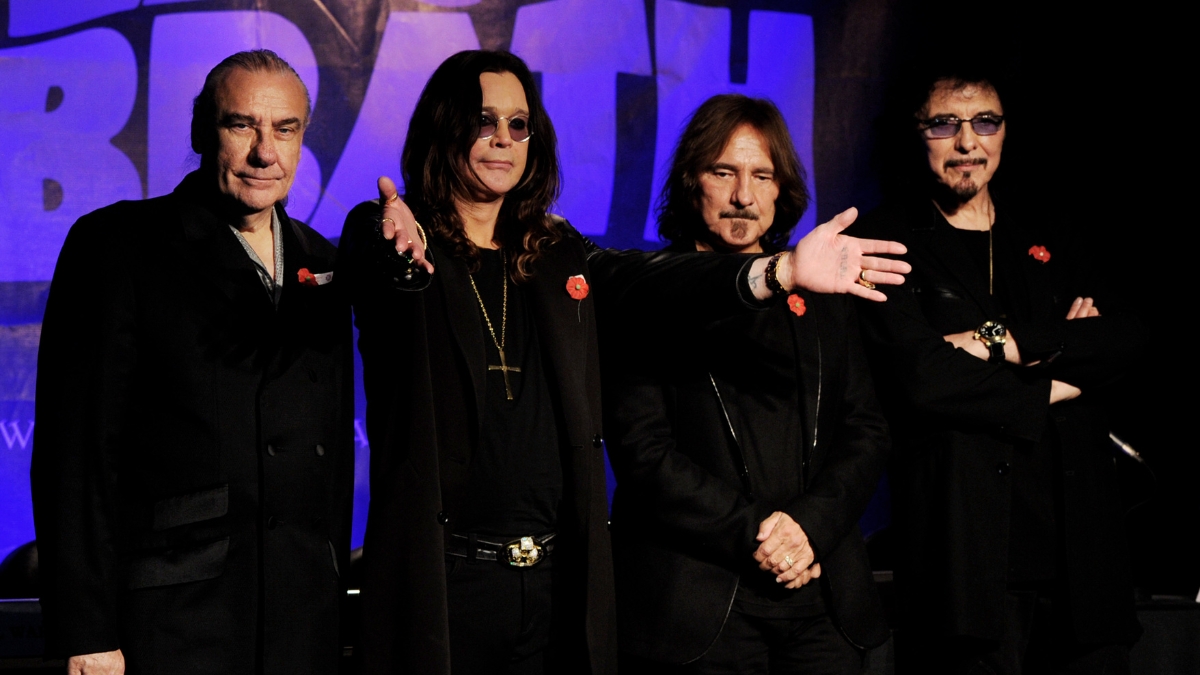 Black Sabbath appear at a press conference to announce their first new album in 33 years and a world tour in 2012 at the Whisky a Go Go on November 11, 2011 in West Hollywood, California