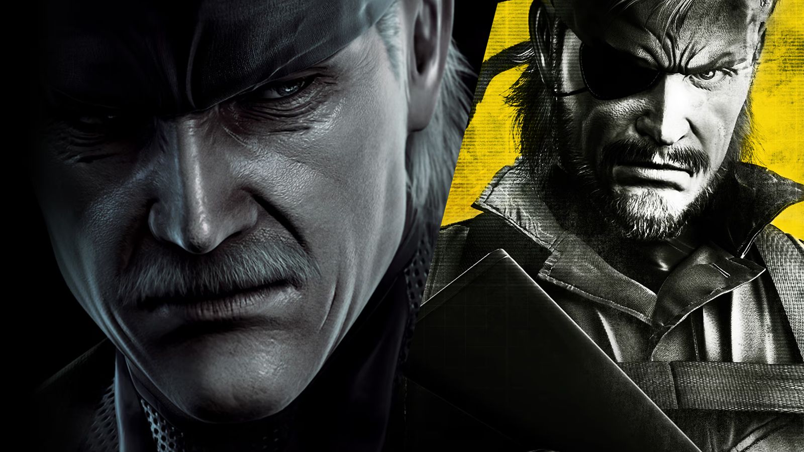 Old Snake and Snake in the Metal Gear Solid: Master Collection Vol. 2 key art