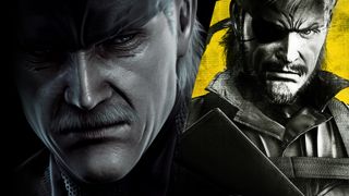Old Snake and Snake in the Metal Gear Solid: Master Collection Vol. 2 key art