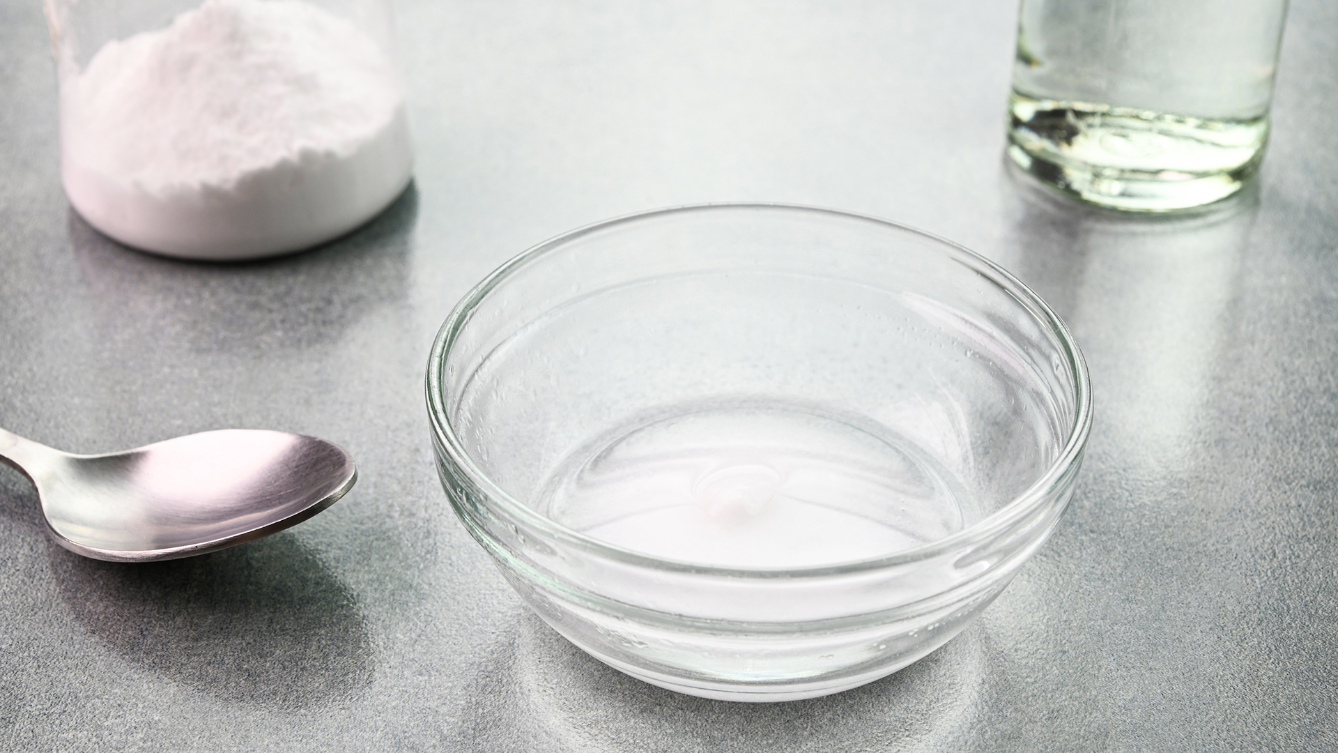 water and baking soda